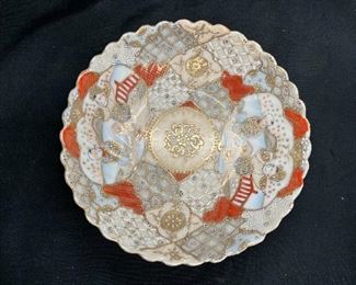 3 Hand Painted Japanese Ceramic Pieces