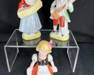 3 Porcelain Japanese Made Figurines