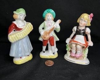 3 Porcelain Japanese Made Figurines