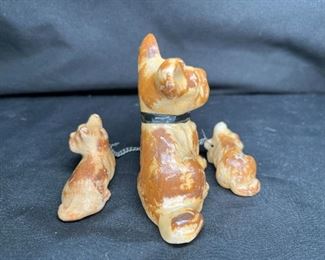 Vintage Occupied Japan Ceramic Dogs