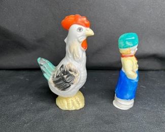 2 Hand Painted Made in Japan Ceramic Figures