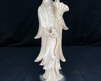 VTG Ivorene Resin Japanese Geisha Figurine