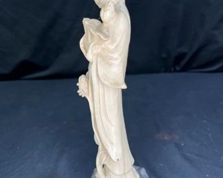 VTG Ivorene Resin Japanese Geisha Figurine