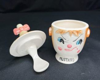 Crazed Commodore Japan Mustard Jar
