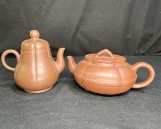 Antique Chinese Yixing Zisha Clay Teapots