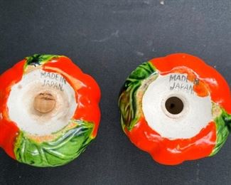 Occupied Japan Tomato S&P Shaker & Mustard