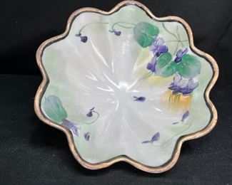 6 Piece Porcelain Hand Painted Nut Set Japan