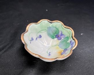 6 Piece Porcelain Hand Painted Nut Set Japan