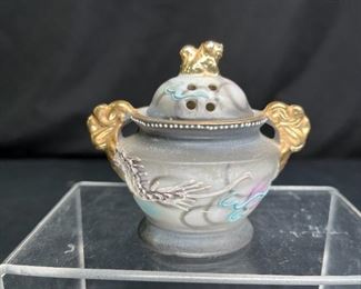 Miniature Endo China Incense Burner & Vase