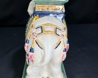 Oriental Ceramic Elephant Decorative Stand