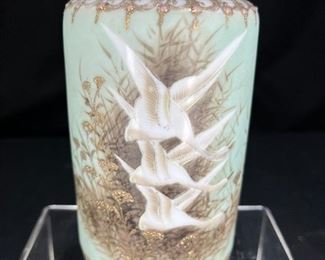 Hand Painted Nippon Porcelain Lidded Jar