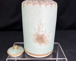 Hand Painted Nippon Porcelain Lidded Jar
