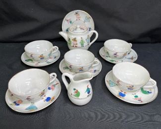 VTG Mother Goose Nippon Porcelain Tea Set