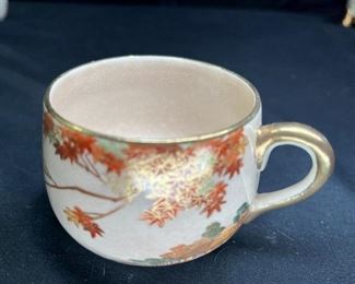Maple Leaf Pattern Japanese China Set