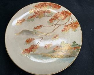 Maple Leaf Pattern Japanese China Set