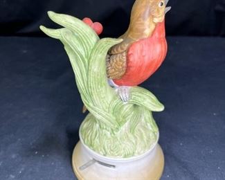 Shafford Japan Ceramic Bird Music Box