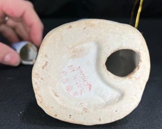 Vintage Porcelain Blue & White Chinese Fisherman