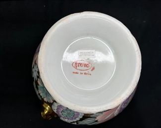 VTG. Toyo Macau Golden Peony Lidded Compote