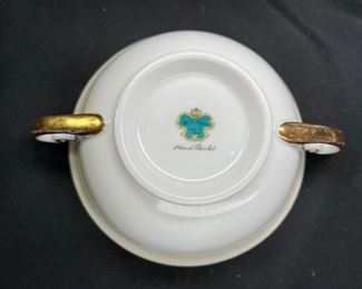 6 Meito China MEI44 Cream Soups & Saucers