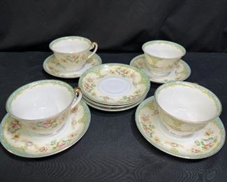 Meito China MEI44 Tea Cups & Saucers