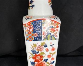 Japanese Wall Paque Vase Hand Painted