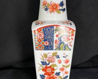 Japanese Wall Paque Vase Hand Painted