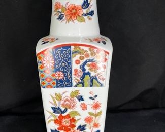 Japanese Wall Paque Vase Hand Painted