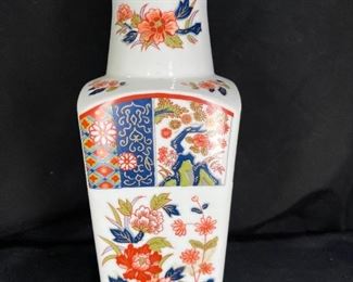 Japanese Wall Paque Vase Hand Painted