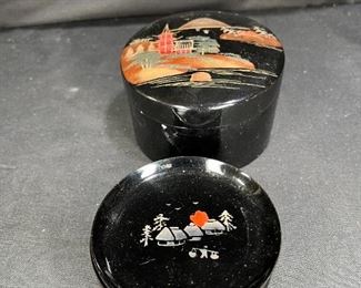 Lacquerware Box with 6 Coasters