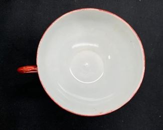 3 Rose Medallion Tea Cups & 2 Saucers