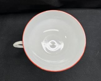 3 Rose Medallion Tea Cups & 2 Saucers
