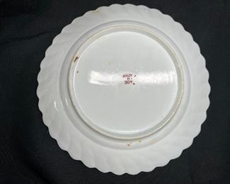 3 Rose Medallion Dessert Plates
