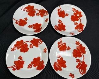 Fitz & Floyd Porcelain Temple Dragon Finger Bowls