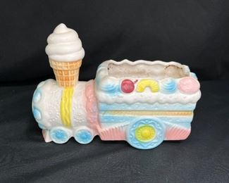 Vintage Napcoware Candy Icecream Train Planter