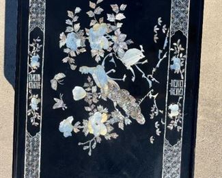 Japanese Inlaid Mother of Pearl Chow Chow Table