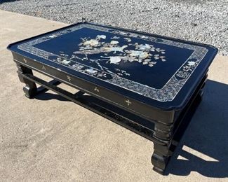 Japanese Inlaid Mother of Pearl Chow Chow Table
