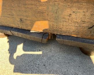 Antique Dome Top Iron Bound Sea Chest