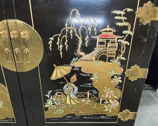 Vintage Japanese Lacquer Cabinet