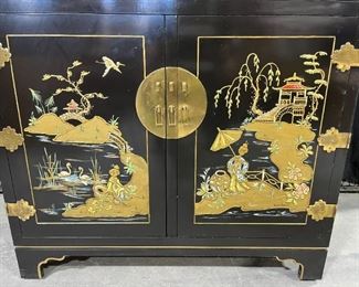 Vintage Japanese Lacquer Cabinet