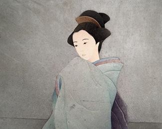 Jade Geisha Woman Silk 52/300 by Norma J Matsuguma