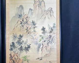 2 Vintage Japanese Signed Paintings on Silks