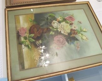 Watercolor or lithograph signed