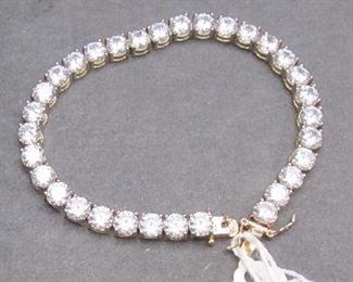 Sterling Silver and Cubic Zirconia Tennis Bracelet Beautiful only you will know