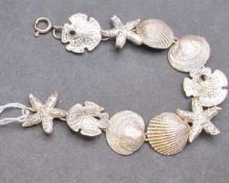 sterling seashell bracelet
