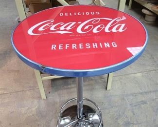 Coca Cola Brand New and Assembled Pub Table 