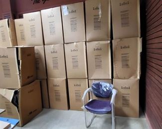 New In Box Purple Padded Foam Chair 