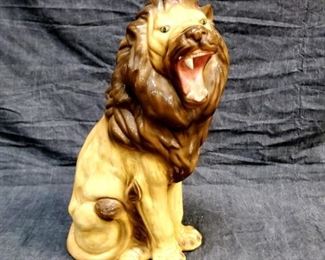 Large Lion Ceramic Figure