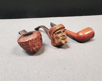 Carved Burl Pipes