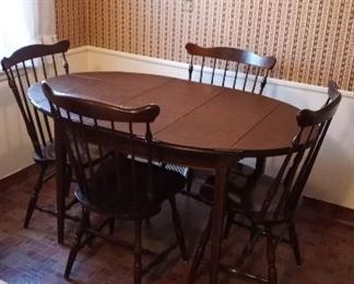 Stenciled Kitchen Table Chairs