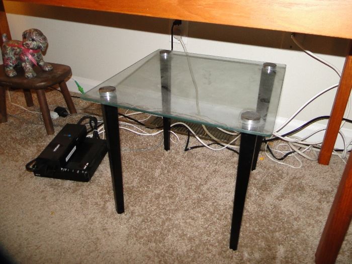 Small Glass Top Table $40